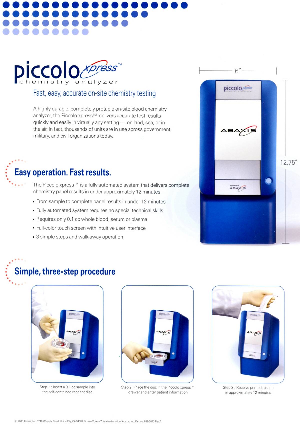 Chemistry Analyzer (Abaxis / Piccolo Xpress) 네이버 블로그