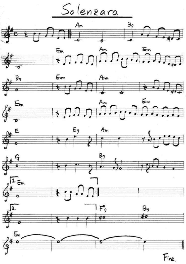 Solenzara(추억의 소렌자라) 연주하기 네이버 블로그