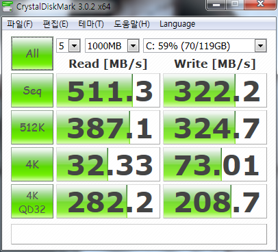 SSD vs HDD(sata3) vs HDD(sata2) 단순속도비교 : 네이버 블로그