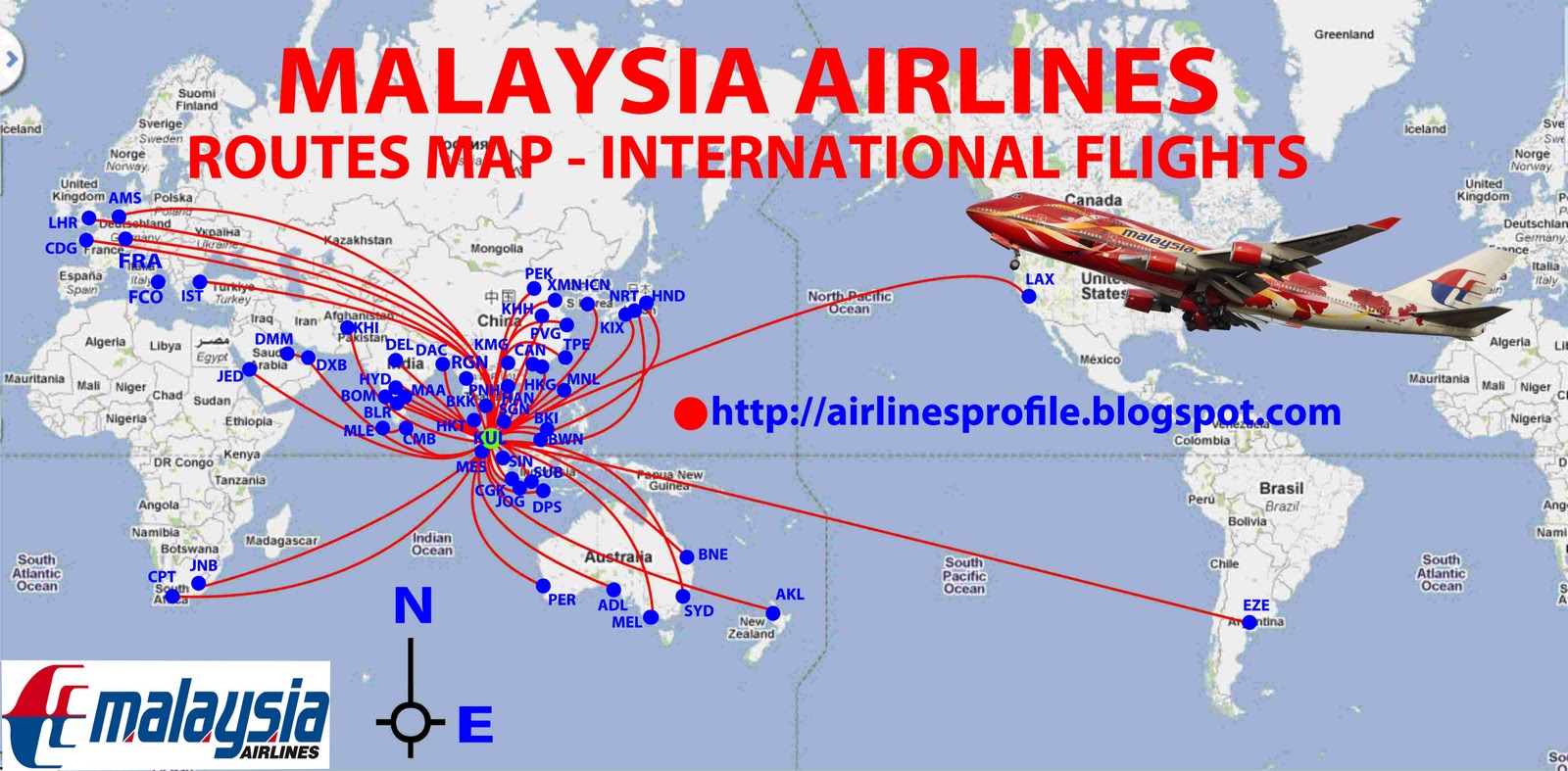 국제 항공 노선도 International flight map  네이버 블로그