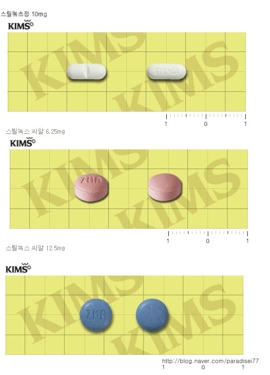 스틸녹스정 졸피뎀 10mg과 수면제 부작용 네이버 블로그