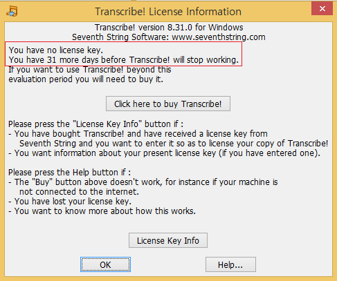 seventh string transcribe license key