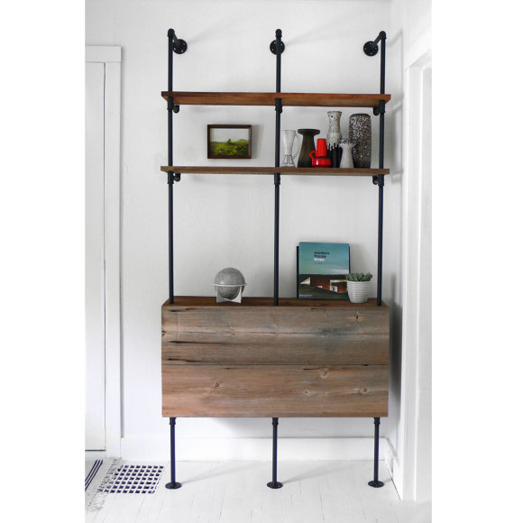 [인더스트리얼 가구] 인더스트리얼 파이프 & 로프 선반장 Industrial Pipe & Rope Shelf by 올오브더빈티지