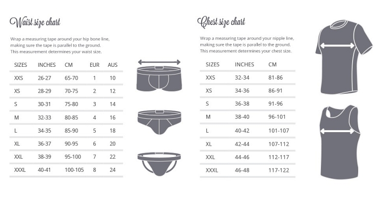 adidas men's underwear size chart