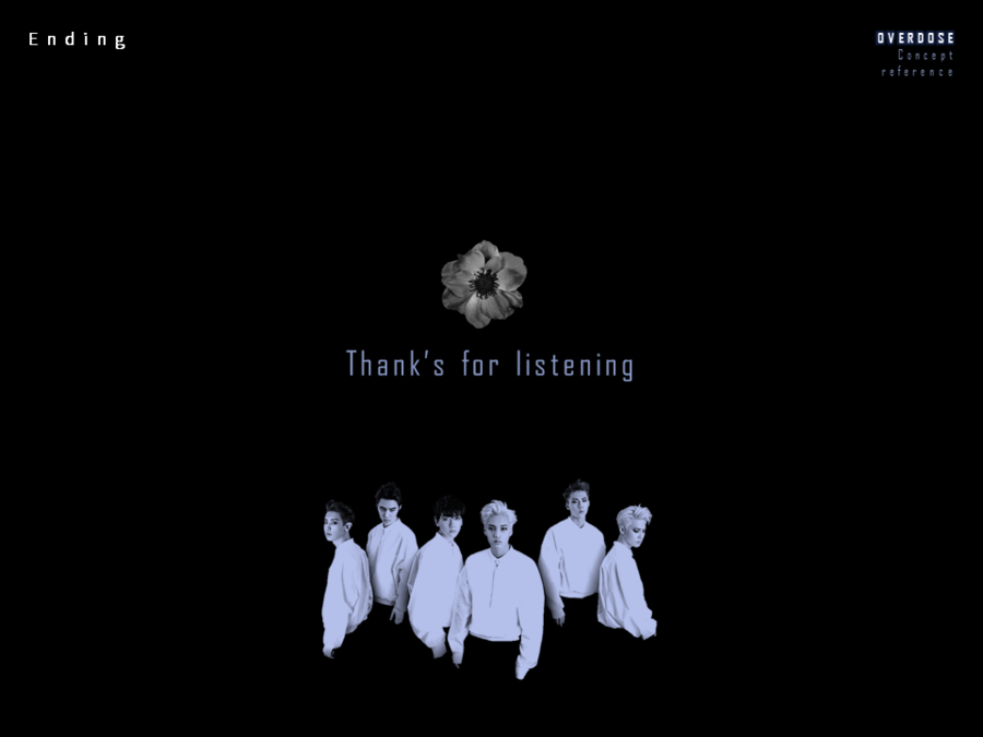 [PPT] EXO의 강렬한 앨범커버 이미지를 사용한 overdose Black 버전 템플릿 네이버 블로그