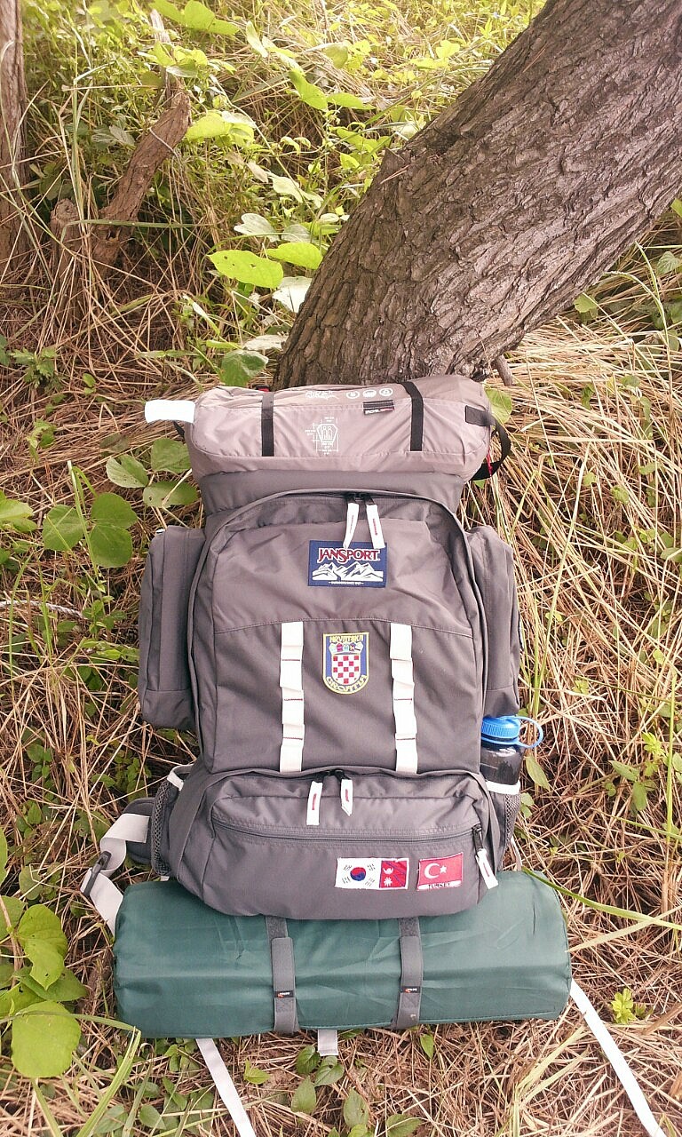 백패킹 배낭 해외직구 잔스포츠 스카우트 프레임 백팩(jansport scout external frame backpack