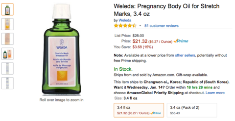 ___ _____ __ Weleda Pregnancy Body Oil , Mama Mio Tummy Rub Stretch Mark Butter - ___