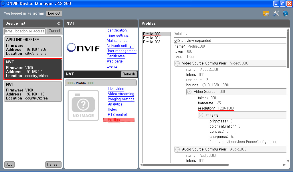 mac onvif device manager