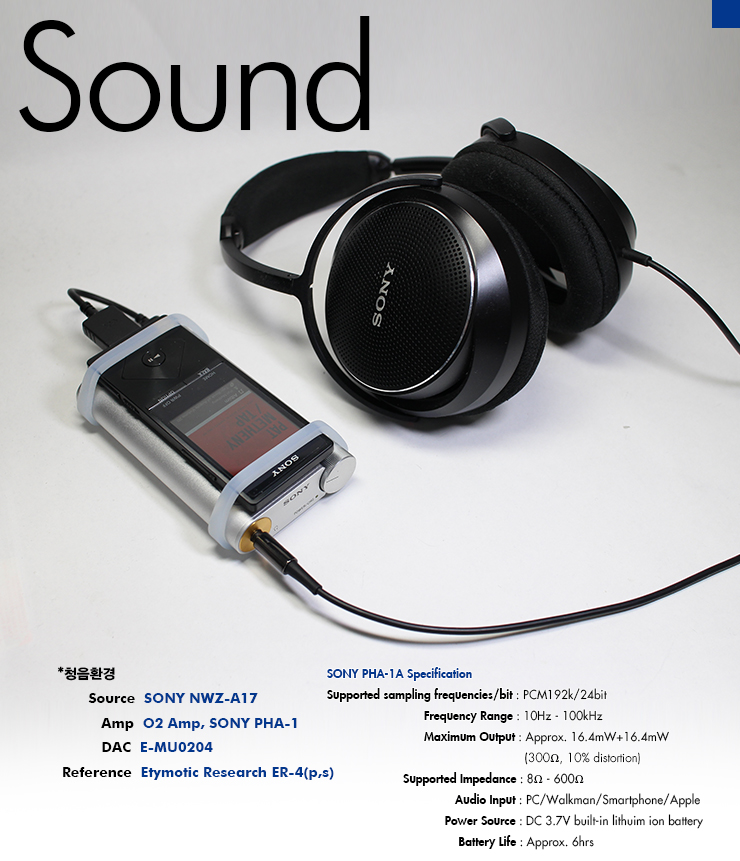소니(SONY) PHA-1A 휴대용 헤드폰 앰프 추천 리뷰 #2. 사용기 및 청음기 : 네이버 블로그