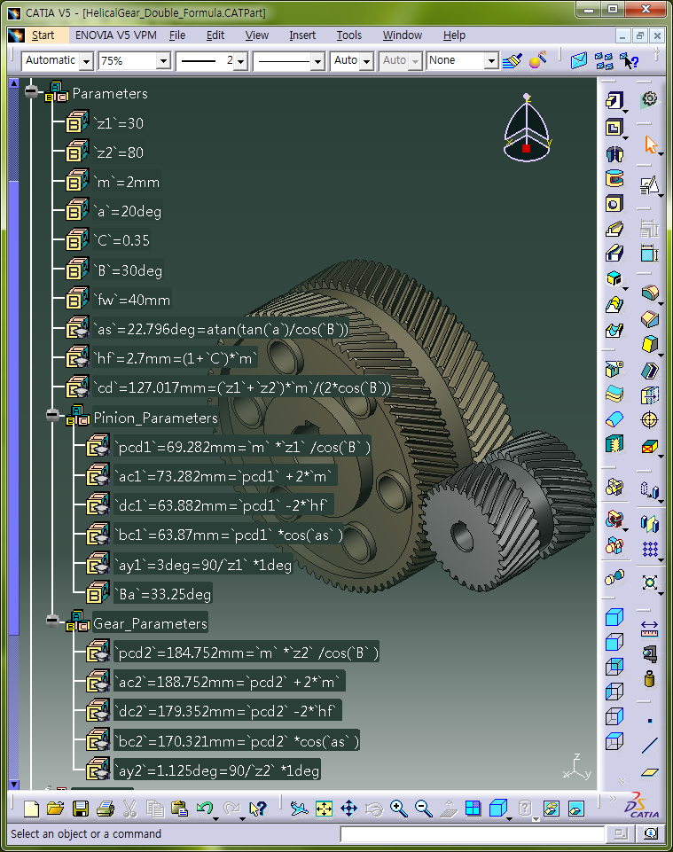 helical gear design in catia pdf