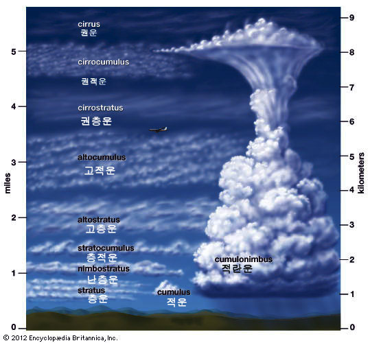 기상관측용 구름도표 구름 챠트chart 구름의 종류 가끔은 하늘을 바라보자 Noaanasa Clouds Chart