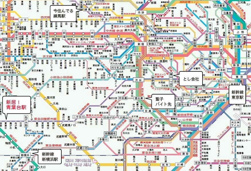 동경지하철 노선도 도쿄 지하철 노선도 동경전철노선도 Tokyo Subway Map : 네이버 블로그