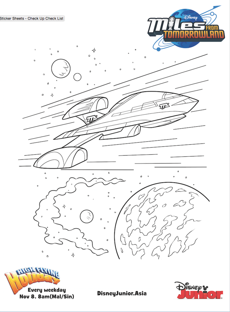 투모로우나라의 마일스 (Miles from Tomorrowland) 색칠공부 : 네이버 블로그