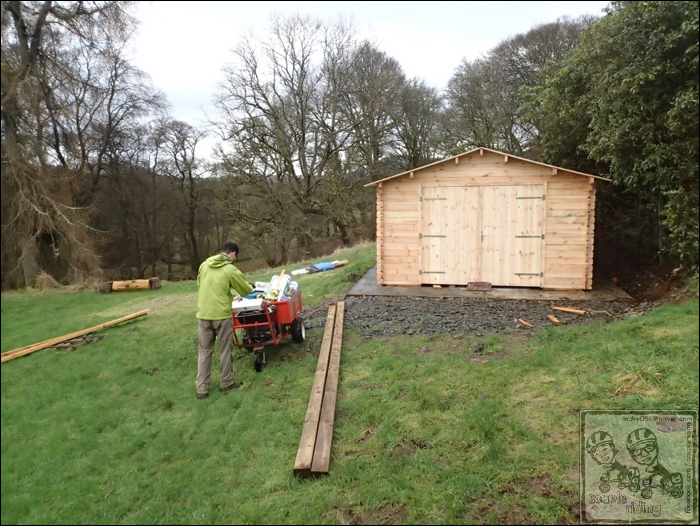20160130 영국(New galloway) 헛간 짓기(building a shed) 6 - 블로그