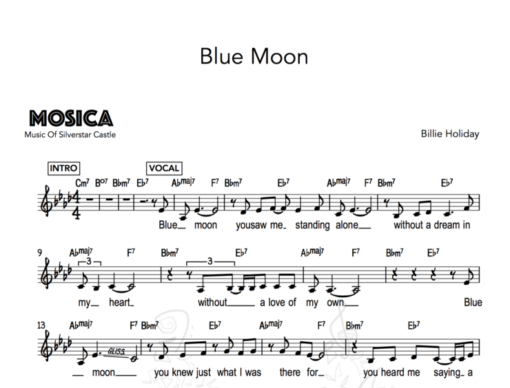 Blue Moon(블루문) Billie Holiday(빌리홀리데이) / Vocal & Jazz Flute / 스탠다드 재즈