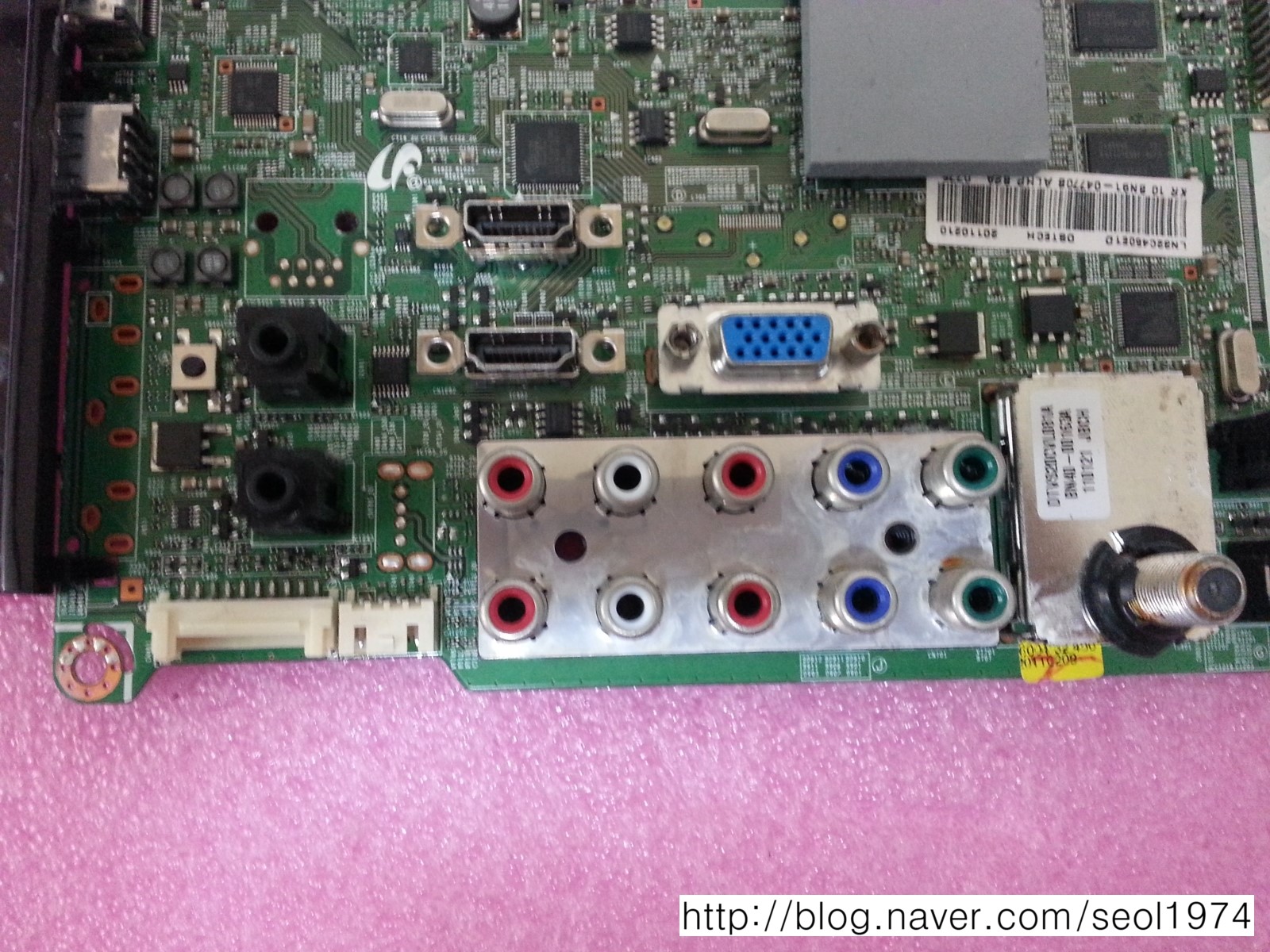 LN32C450(LN32C450E1D)용 AD보드 : 네이버 블로그