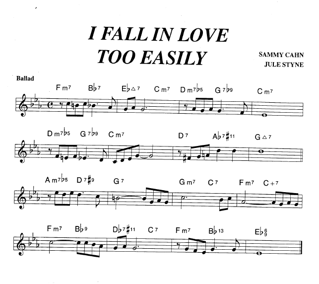 Lyrics I Fall In Love Too Easily