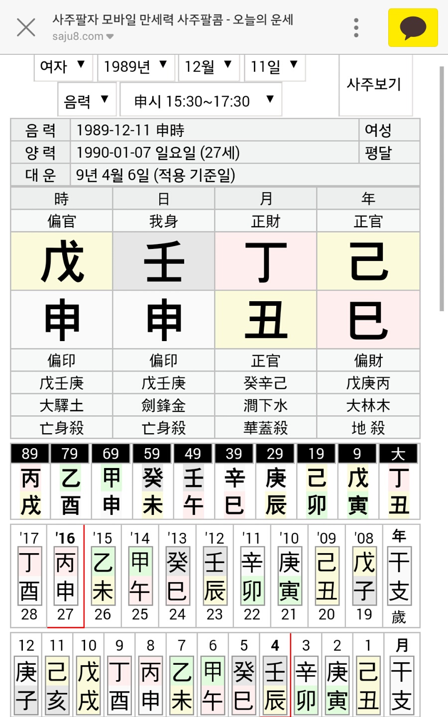 [사주보는법] 사주풀이_만세력추천 (초.중.고수 단계별) 네이버 블로그