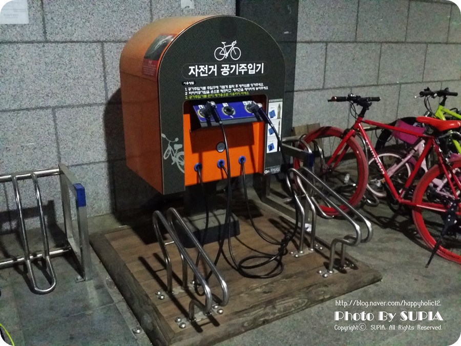 [동탄 센트럴파크] 자전거 공기주입기 있는 곳♪ 자전거 타이어 바람 넣는 곳♡ : 네이버 블로그