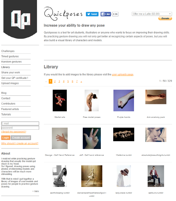 quickposes 인물 드로잉 연습하기 좋은 사이트 네이버 블로그