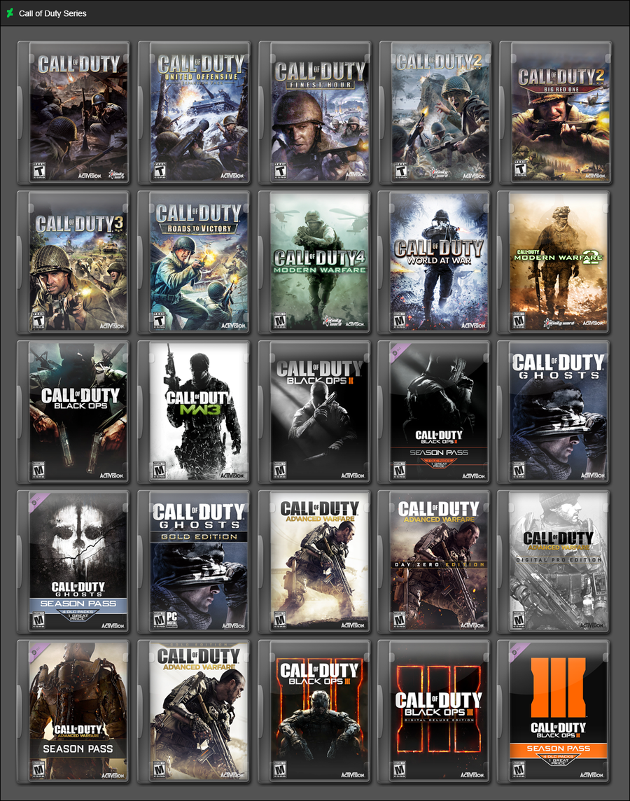 all call of duty games
