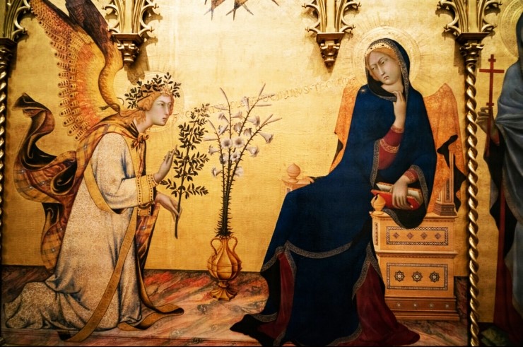 Simone Martini Annunciation With St