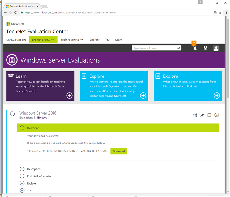 windows server 2016 standard preço