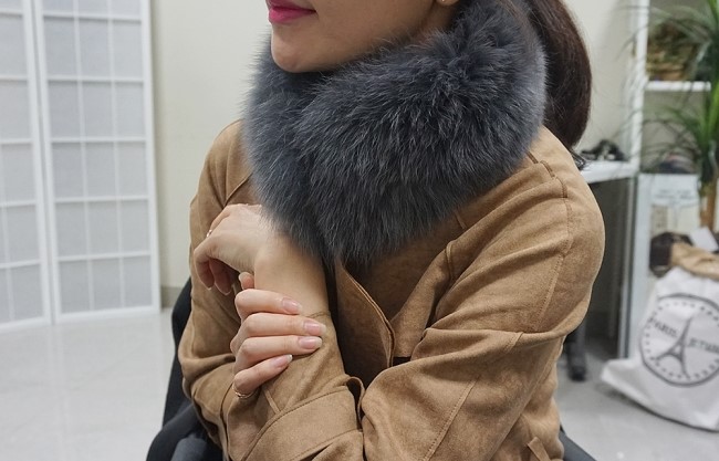 Real Fox Muffler Amitie Story Market Luxurious fox