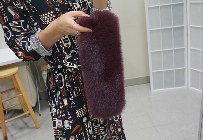 Real Fox Muffler Amitie Story Market Luxurious fox