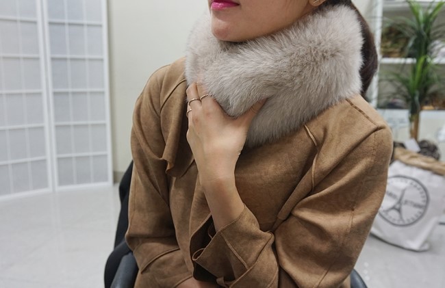 Real Fox Muffler Amitie Story Market Luxurious fox