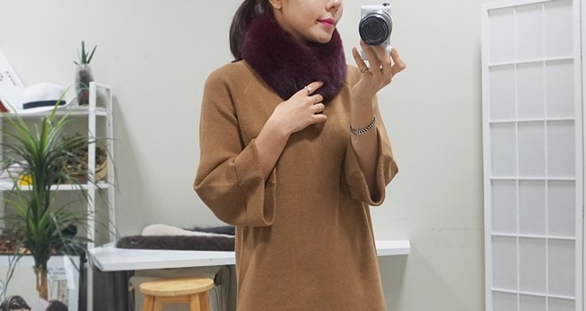 Real Fox Muffler Amitie Story Market Luxurious fox