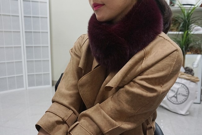 Real Fox Muffler Amitie Story Market Luxurious fox