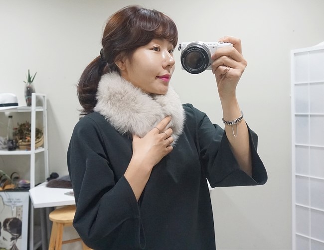 Real Fox Muffler Amitie Story Market Luxurious fox