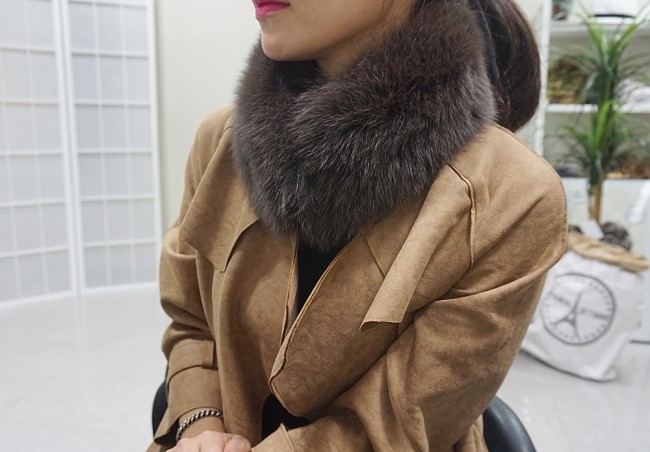 Real Fox Muffler Amitie Story Market Luxurious fox