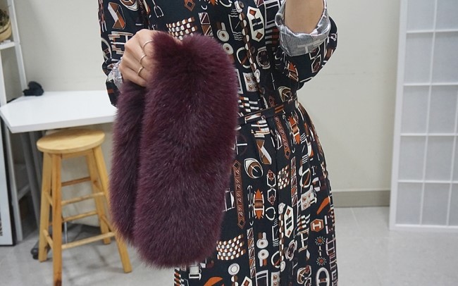 Real Fox Muffler Amitie Story Market Luxurious fox