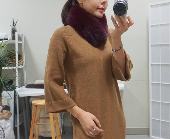 Real Fox Muffler Amitie Story Market Luxurious fox