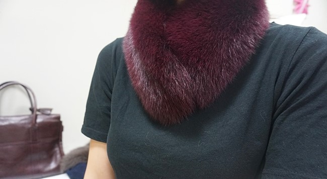 Real Fox Muffler Amitie Story Market Luxurious fox