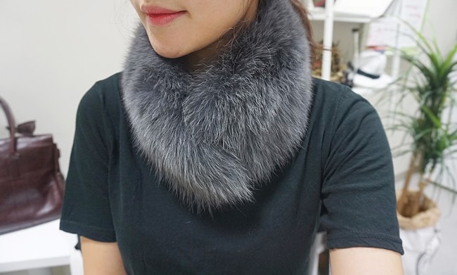 Real Fox Muffler Amitie Story Market Luxurious fox