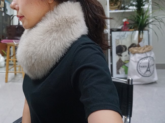 Real Fox Muffler Amitie Story Market Luxurious fox