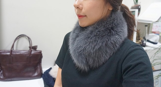 Real Fox Muffler Amitie Story Market Luxurious fox