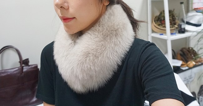 Real Fox Muffler Amitie Story Market Luxurious fox