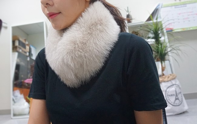 Real Fox Muffler Amitie Story Market Luxurious fox