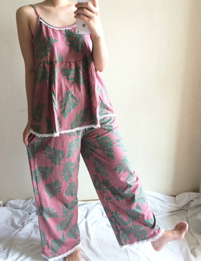 New Marsala 3ps homeware Nash + long pants + robe 