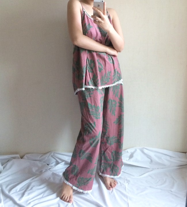 New Marsala 3ps homeware Nash + long pants + robe 