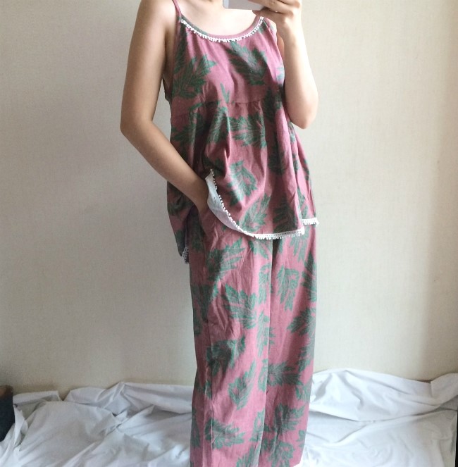 New Marsala 3ps homeware Nash + long pants + robe 