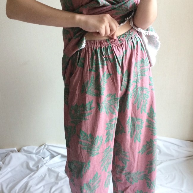 New Marsala 3ps homeware Nash + long pants + robe 