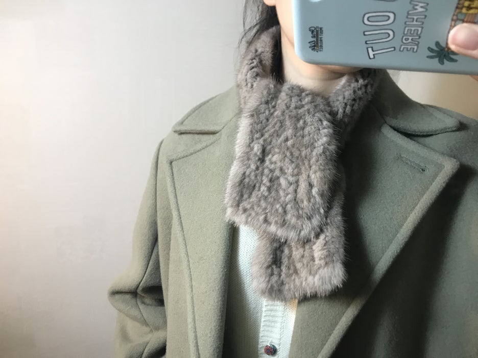 Mink Muffler Doll Lovely Look Fashionable Styling 