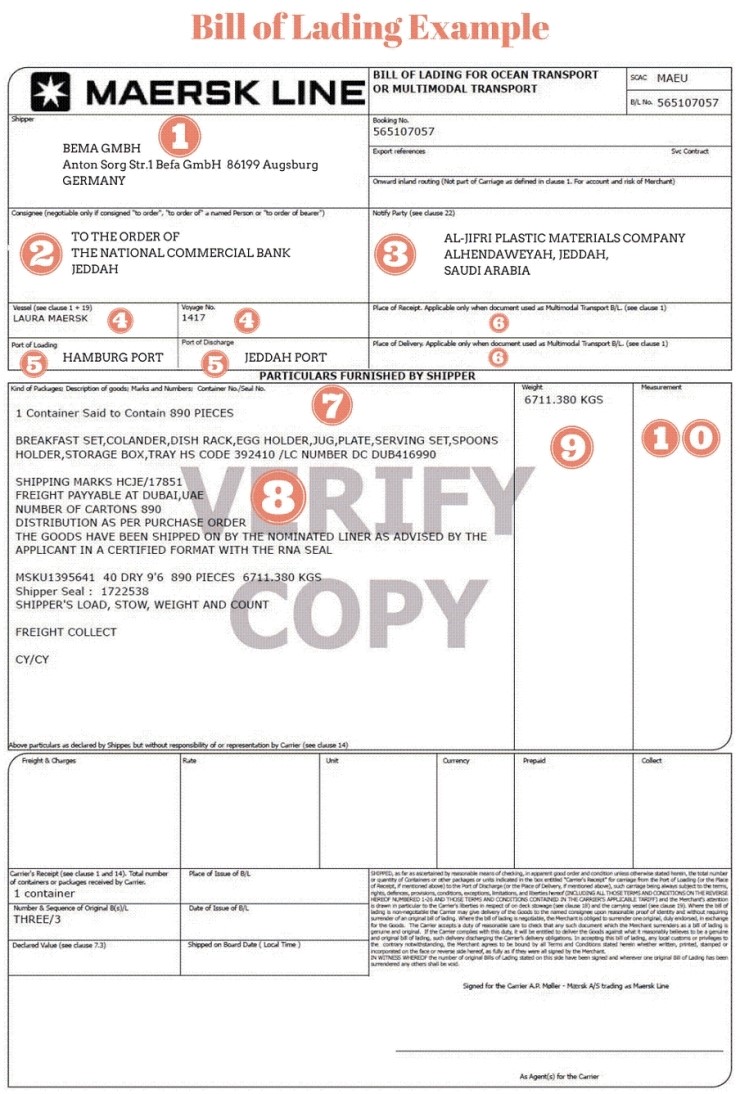 BL 배서 및 인보이스 BL 원산지 consignee 작성.. : 네이버 블로그