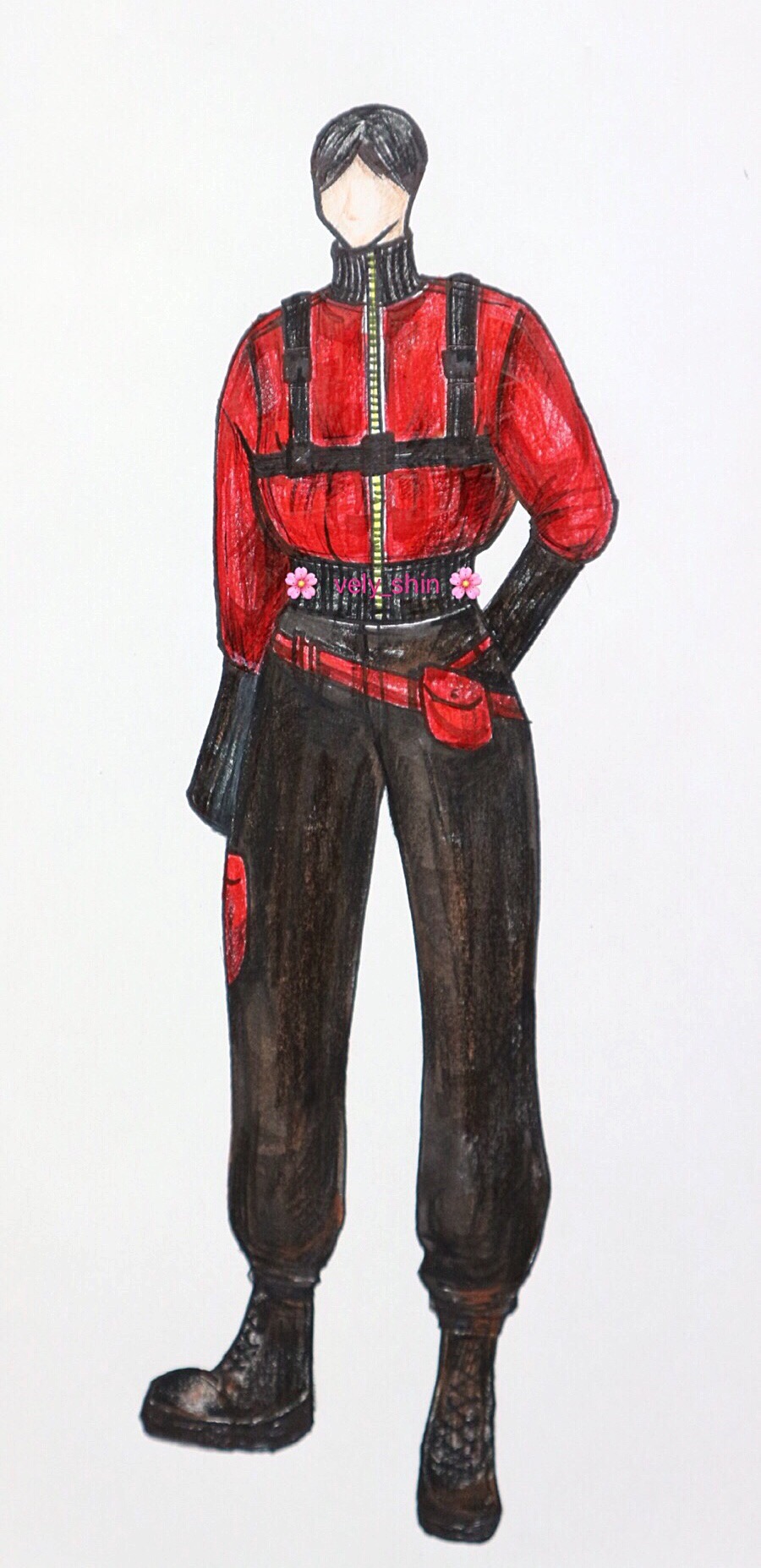 하드한 가죽소재로 만든 항공점퍼 (Costume design2) - 블로그