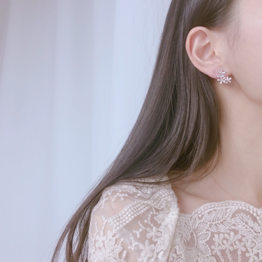 <b><p>spring Cherry Blossom Mot-Daught fw ea Drop</p></b><b><p>春 桜 螺鈿 フラワー イヤリング ドロップ ツーウェイ 15種 開講コーディネート</p></b><br /><br /><p align='center'>